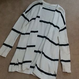 Loft long open front cardigan